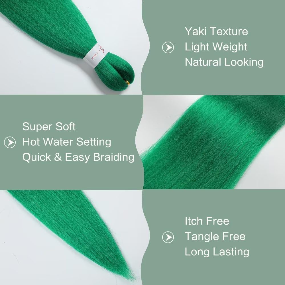 YDDM Capelli Per Treccine Africane Morado Extension Treccine Texture Yaki Easy Install per Principianti 32 Pollici 3 Pezzi Capelli Leggeri e Naturali per Box Braids, Twist e Crochet — view 158