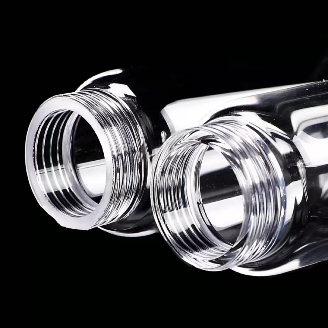 Probenahmefläschchen aus Quarzglas mit Schraubverschluss, zur Aufbewahrung im Labor, 1 Stück | Hitzebeständig bis 1200°C, kratzfreie Oberfläche, dichter Verschluss(With PTFE Cap 10mL)