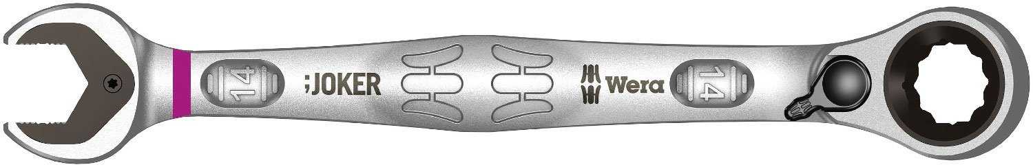 Wera, Joker Switch Chiavi fisse ad anello a cricchetto, con levetta di inversione, 14 x 187 mm