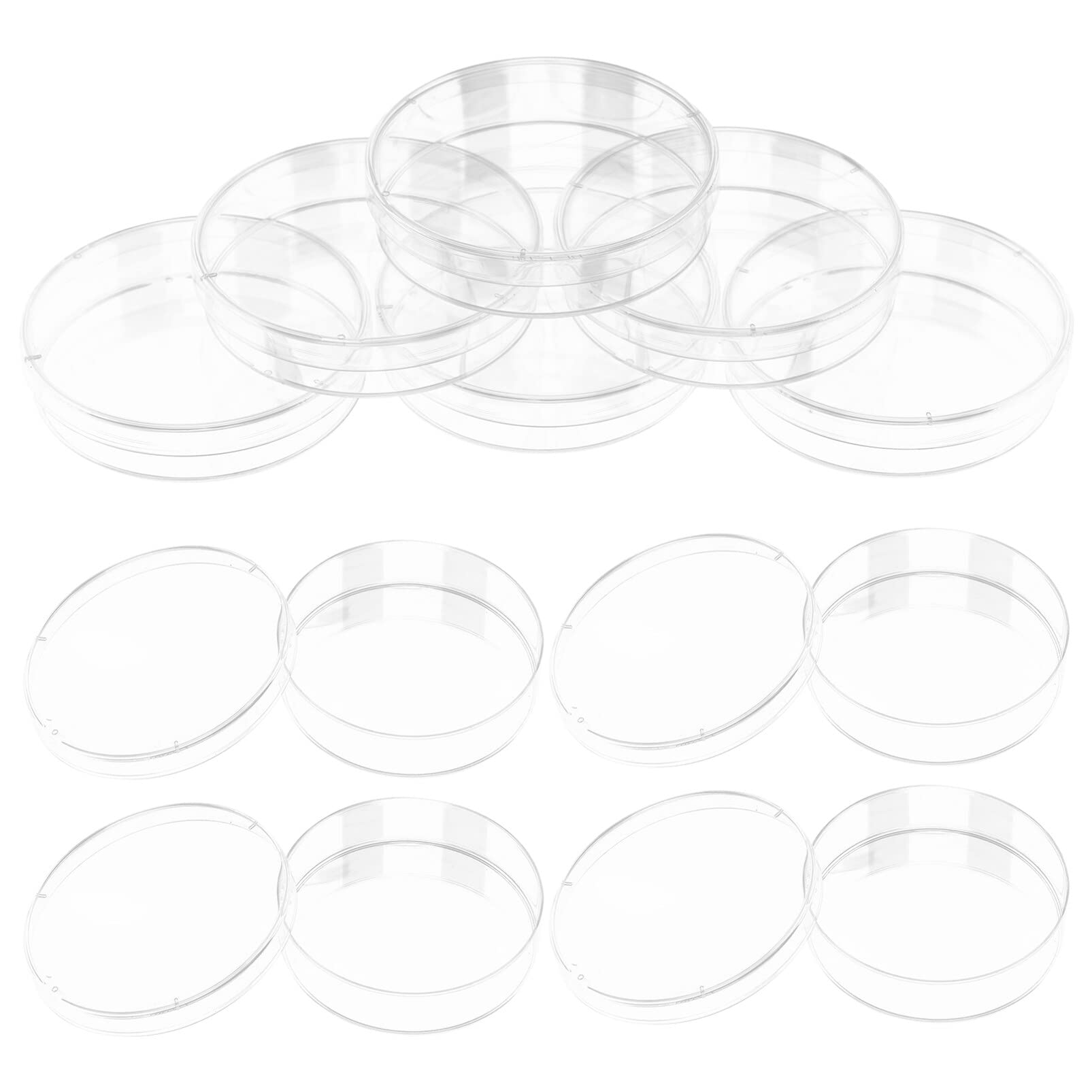 SOLUSTRE 30pcs culture plate borosilicate glass Agar Plates chemistry petri agar petri dishes science experiment supplies laboratory dish clear petri dish child air box plastic Disposable