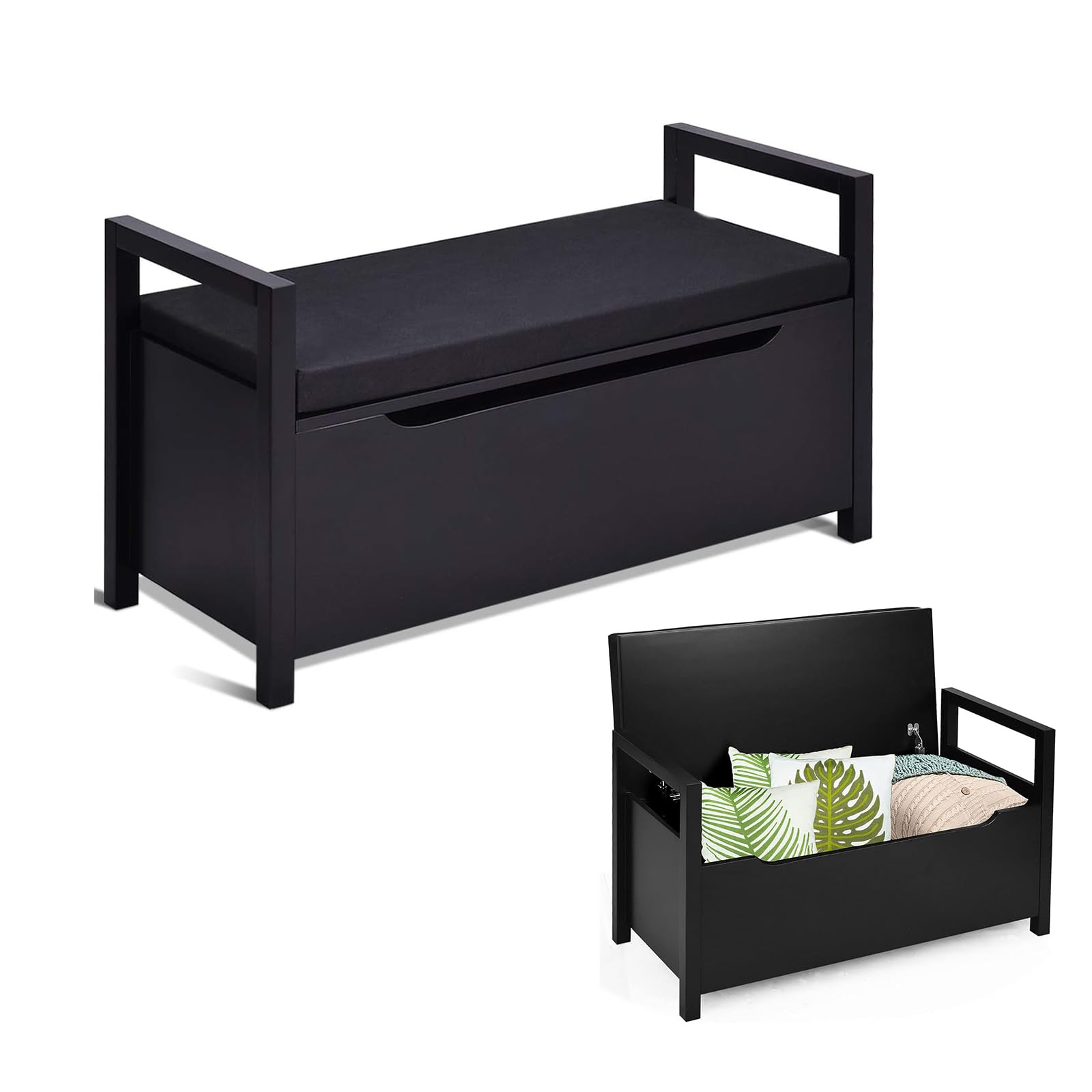 Amazon.com: Giantex Shoe Storage Bench with Cushion, Entryway