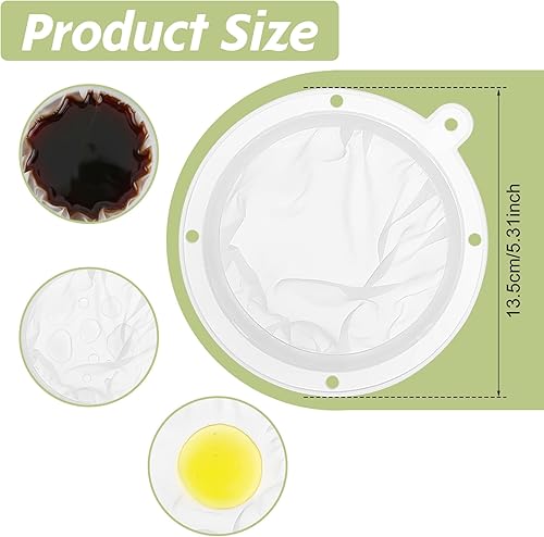 Miniatura 2 de 4 mallas de filtro de malla de grado alimenticio, 200 filtros de alimentos de primera calidad, mallas de nailon de malla fina para filtros de 5