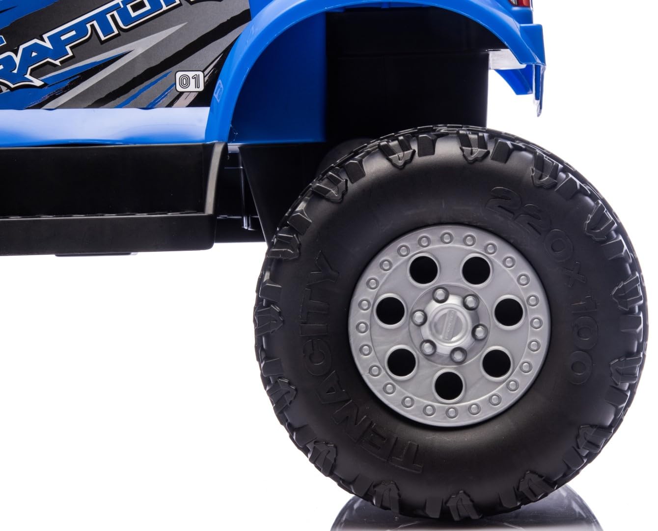 SUN BABY Ford Raptor F150 Jeździk elektryczny dla dzieci 12V - Niebieski | Silnik 30W, światła LED, duże koła terenowe, schowek pod siedzeniem, jazda przód/tył, pedał gazu, do 30 kg