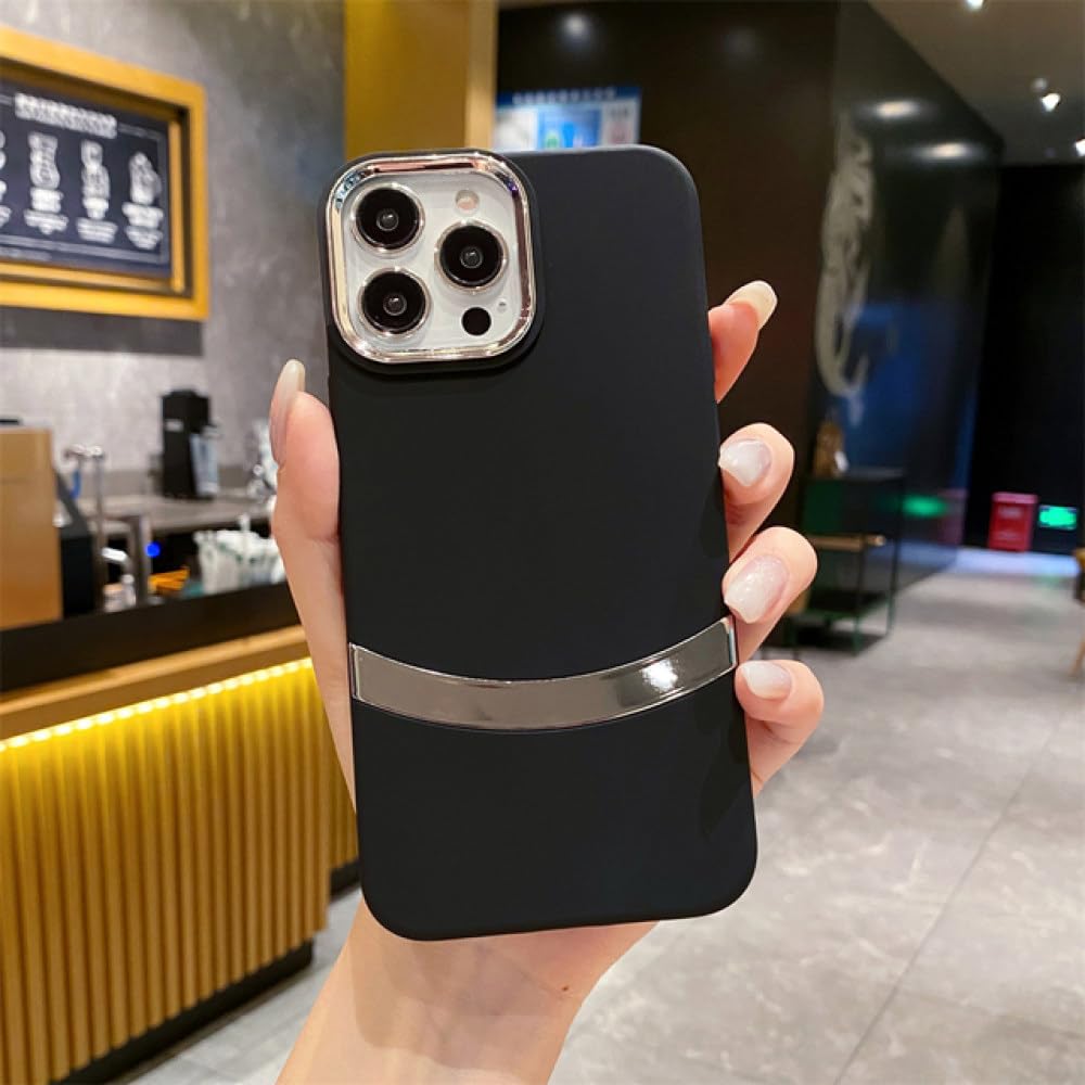 Coque iPhone 15 Pro antichoc TPU mince avec coque pare-chocs métal - 5