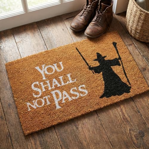 getDigital Paillasson You Shall Not Pass - Tapis de porte de haute qualité avec scène de fantaisie célèbre - Multicolore - 60 x 40 cm