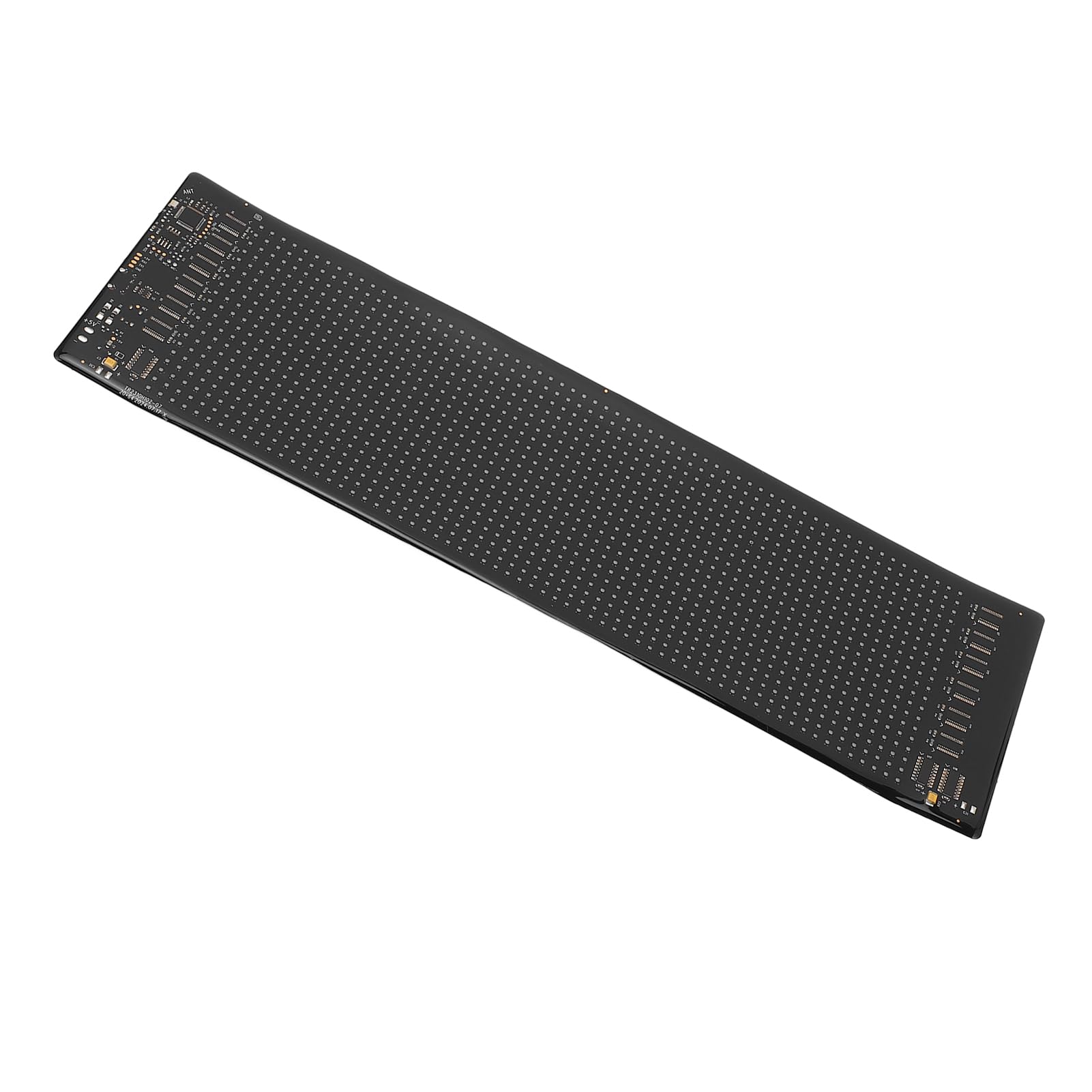 Programowalny wyświetlacz LED 20x64 pikseli Wodoodporny panel LED ze sterowaniem Bluetooth i 1280 diodami RGB Zasilanie przez USB dla sklepów Bary Wydarzenia Czarny silikon