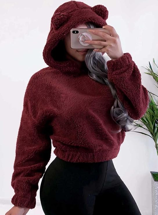 Teddy Bear Hoodie Coat for Women 