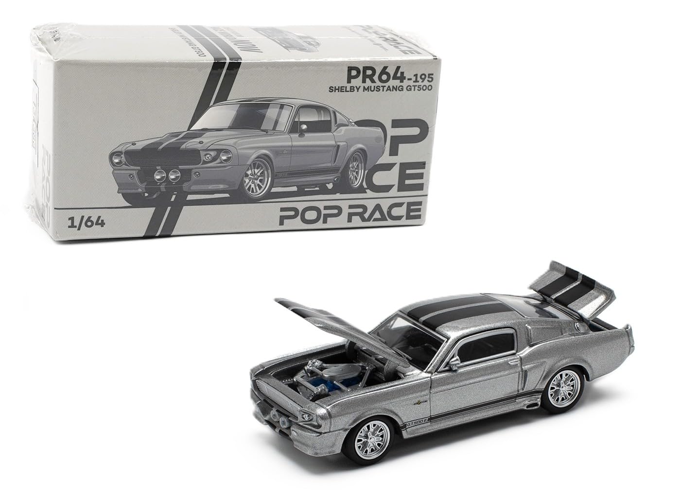 Amazon.com: Diecast Model Car Compatible Pop Race 1:64 1967 Shelby