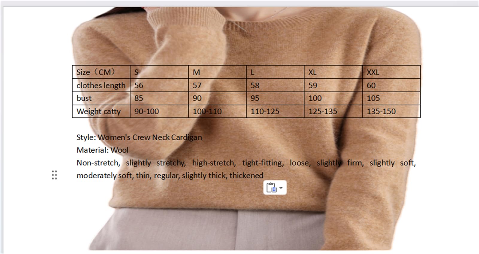 Kaschmir-Pullover für Damen, Rundhalsausschnitt, langärmelig, Wollmischung, langärmelig, elegant, Frühling, Winter, Strickpullover, Tops