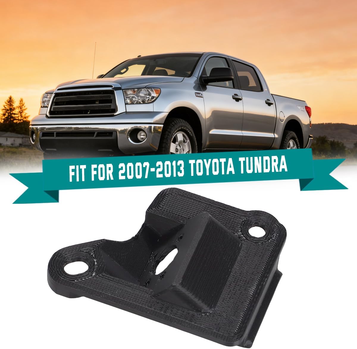 Backup Rear View Camera Mount Bracket for 2007-2013 Toyota Tundra, 3D Printed ABS Material - Mount Only (Camera Not Included)