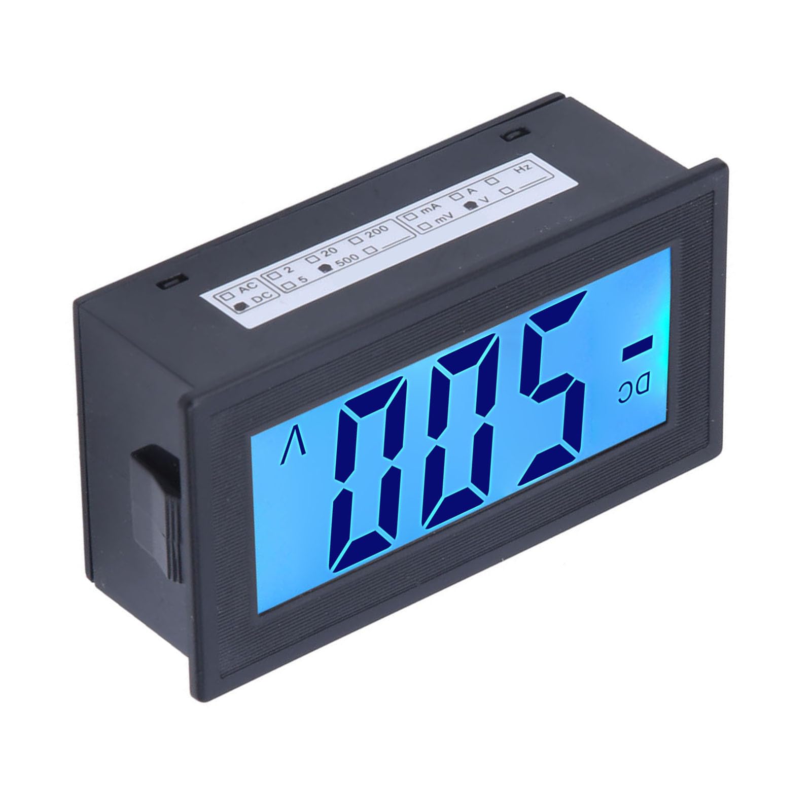 YB5135DB DC Voltmetro Digitale Display LCD Voltage Meter AC Alimentazione 0-500 V, Blu, DC0-500V, Digitale