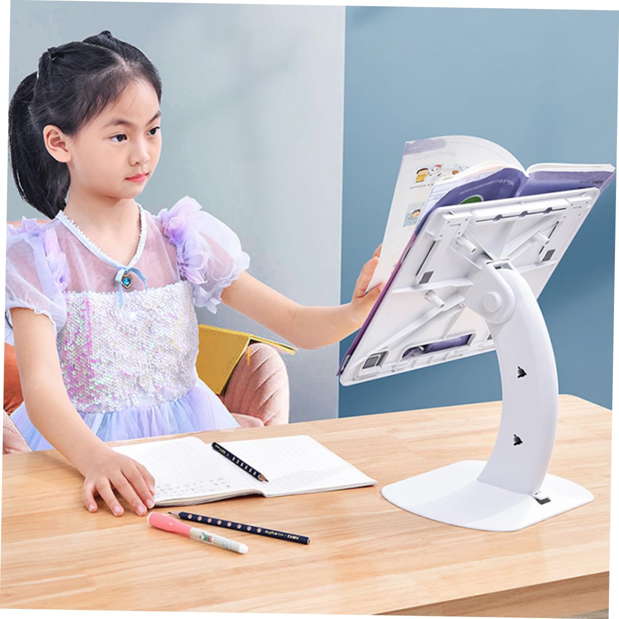 Soporte de Laptop Ergonómico para Escritorio Soporte de Notebook Multifuncional para Estable Pc de Color