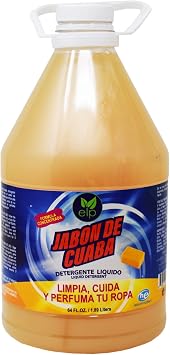Cuaba Liquid Detergent, Detergente Liquido Lava Ropa JABON DE CUABA 1/2gl