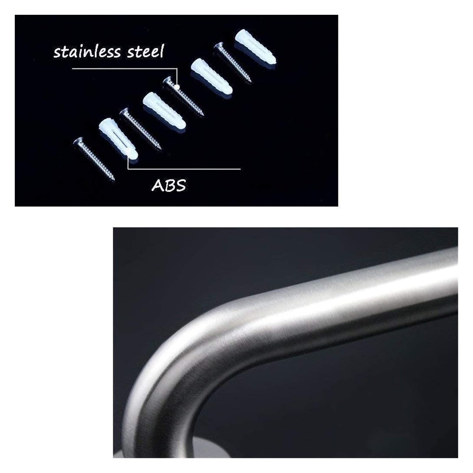Barras de Apoyo de Seguridad de Acero Inoxidable para baño, Asas de Apoyo para Personas Mayores discapacitadas, pasamanos de Pared para bañera, Inodoro, Cocina, Escalera, antioxida