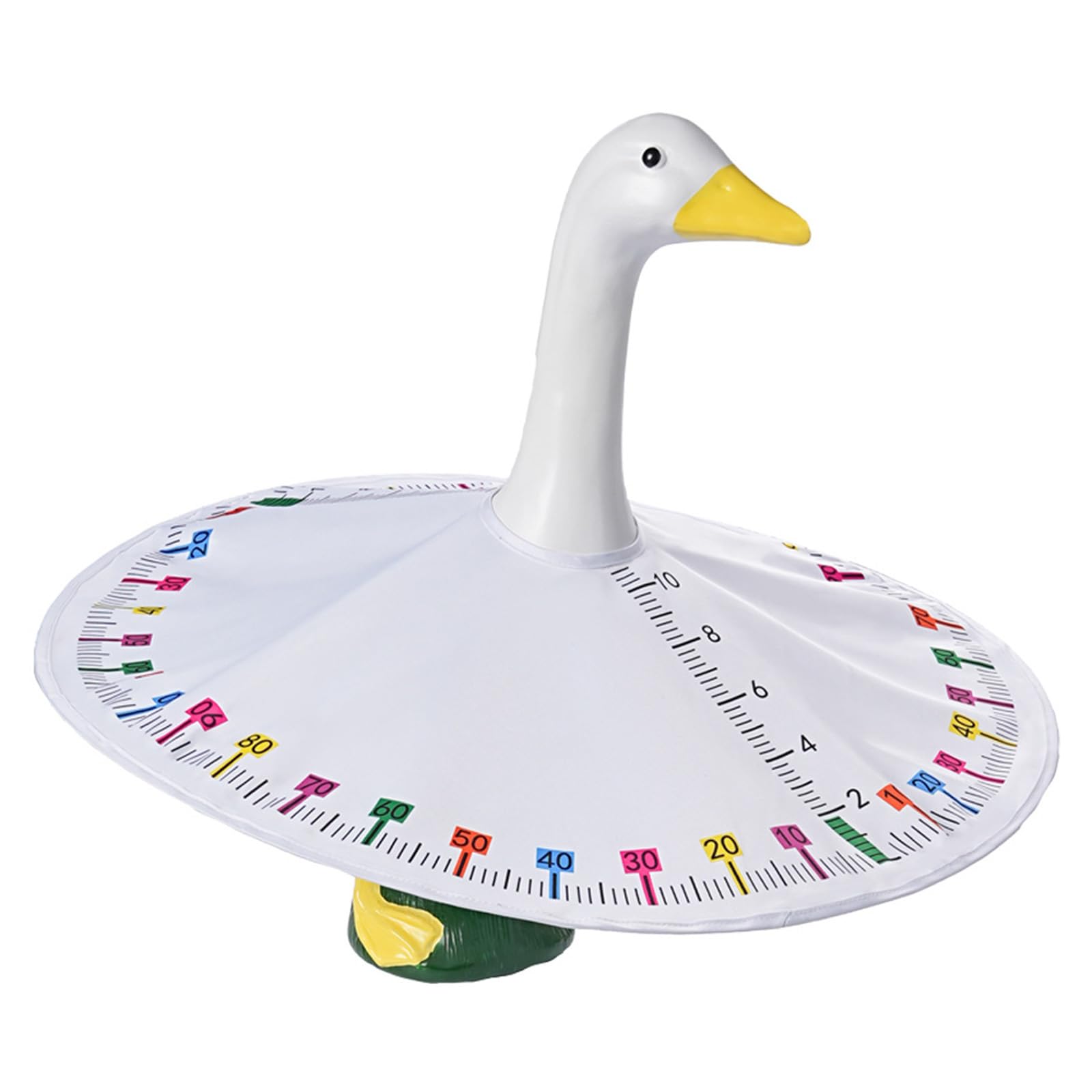 Msioytog Porch Geese Figurine Clothing Ruler Print Polyester Geese Cloak for Back to School Day Thanksgiving Easter Celebration Halloween Waterfowl Costume
