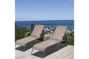 Giantex 2 Pack Patio Lounge Chair: Perfect Relaxation by the Pool