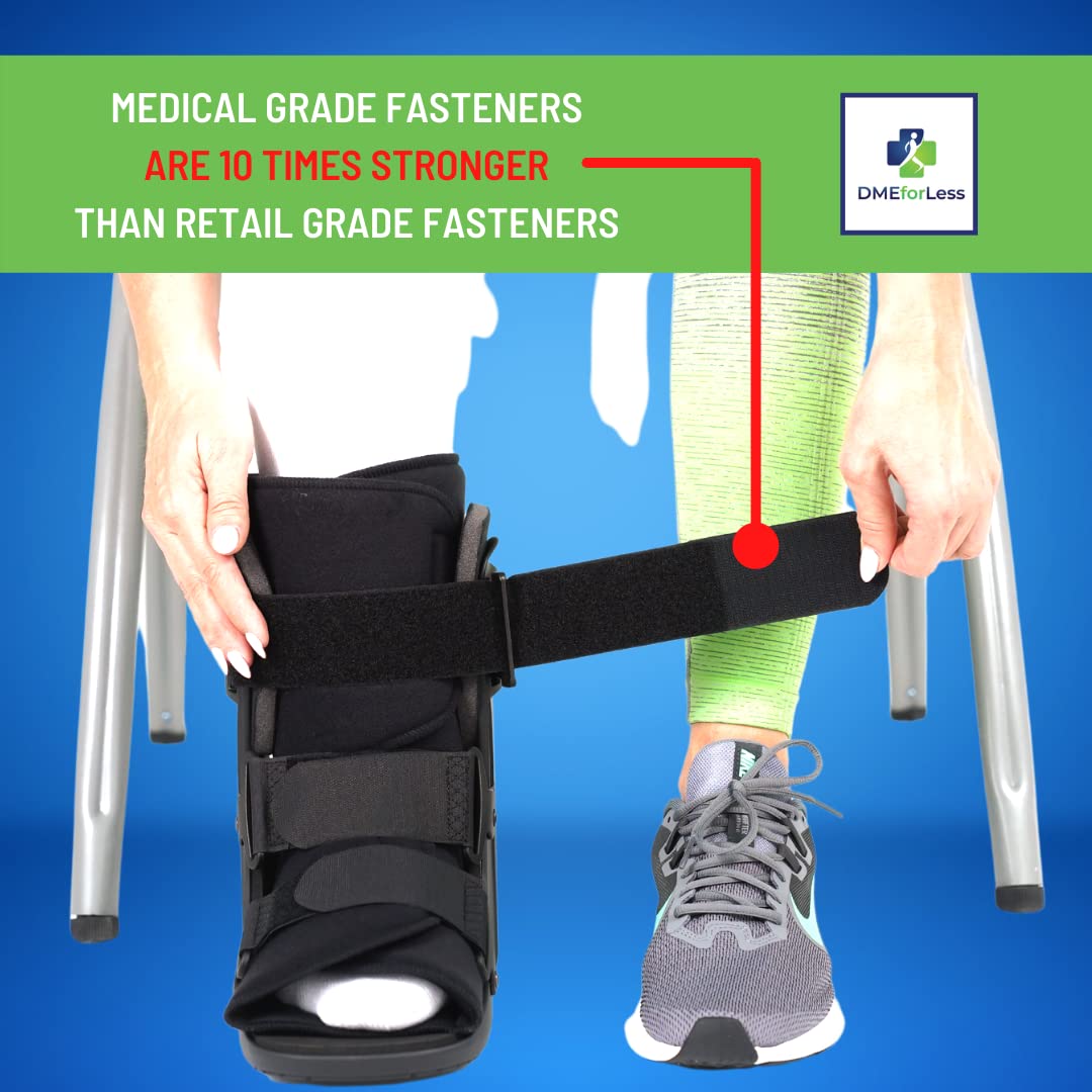 Low Top Non-Air Walking Boot - Foot and Ankle Stabilizer, Support Brace for Fracture, Achilles Tendon Injury, Sprains, Swelling, Post-Surgery Healing : Health & Household