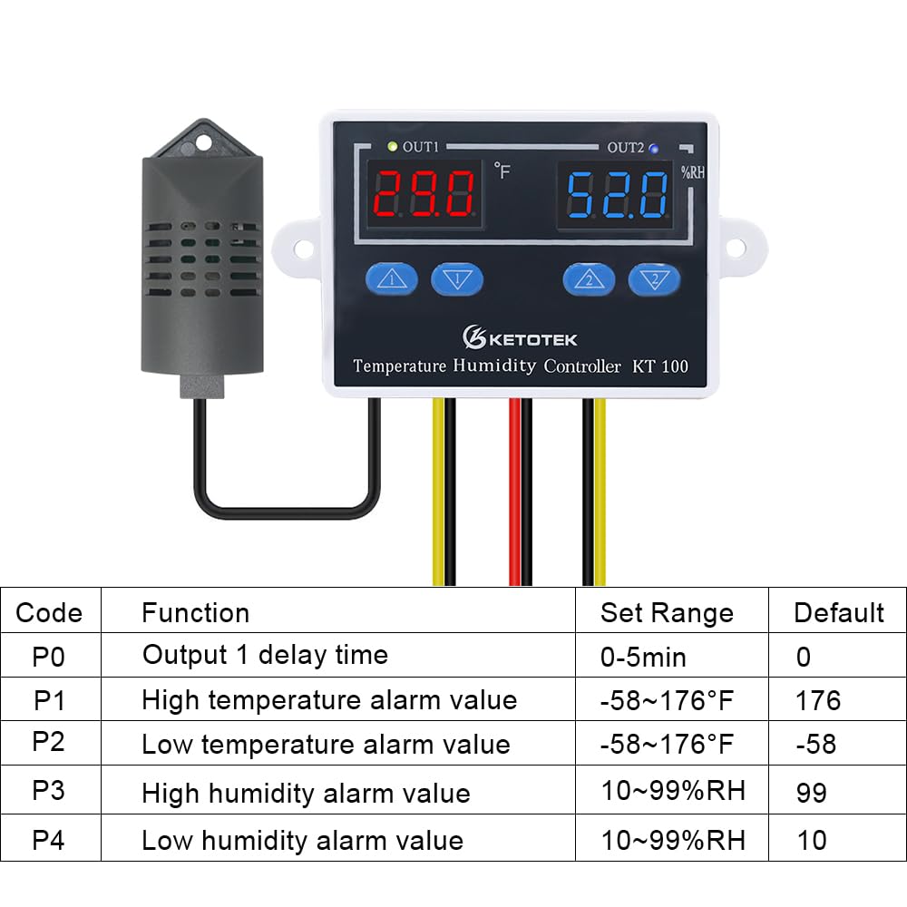 KETOTEK Temperature Humidity Controller - Digital Thermostat -4 KETOTEK Temperature Humidity Controller - Digital Thermostat -4