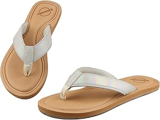 Saidoteto Women's Flip Flops Flat Sandal Casual Summer Thongs Comfort Slip-on Sandal Beach Wear.
