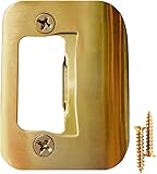 Gator Door Latch Restorer - Strike Plate (Bright Brass)