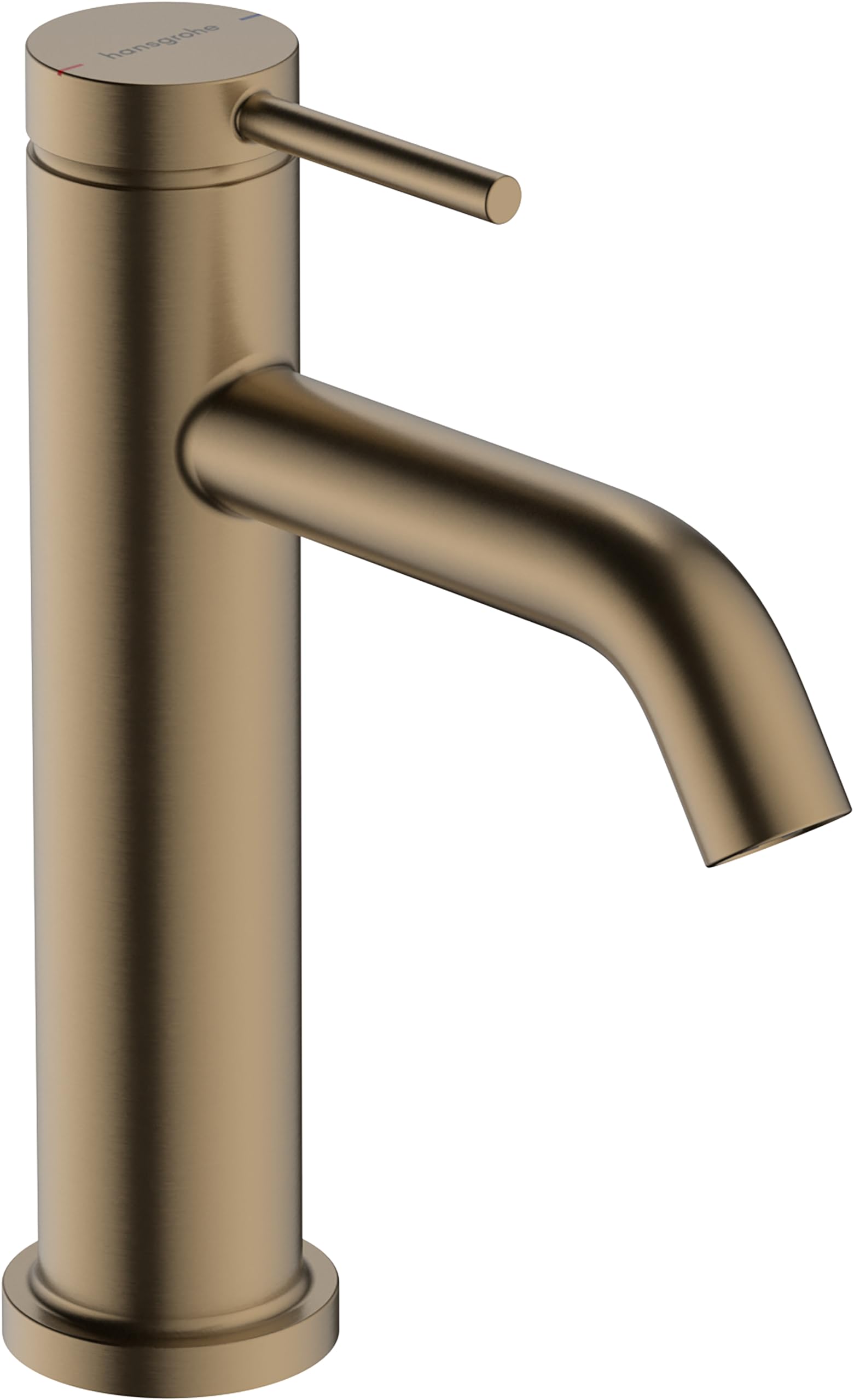 Hansgrohe 73311140 Tecturis S Single Lever Basin Mixer 110 EcoSmart+ Without Waste Set, Brushed Bronze, spout Height 110mm