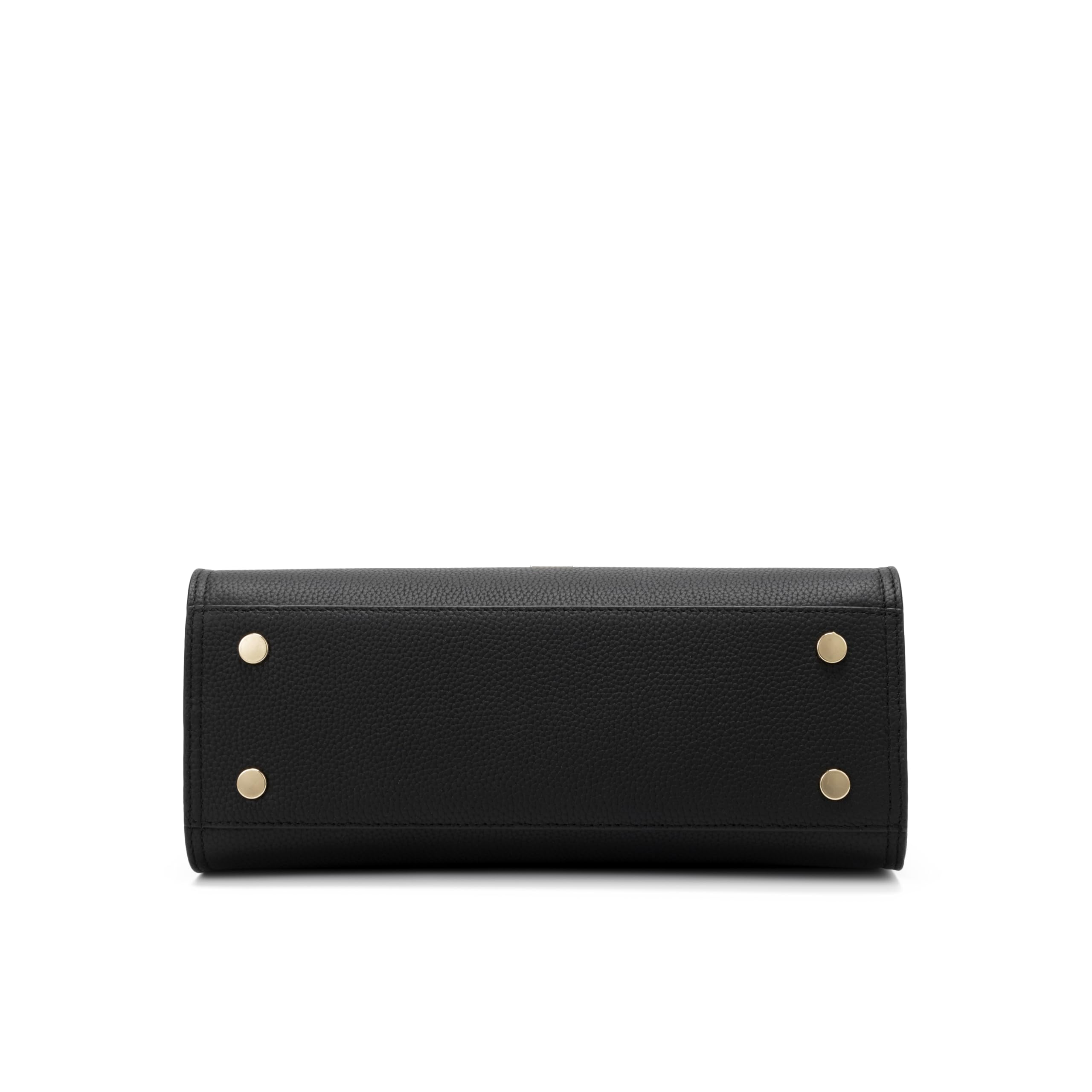 Carlheim, Gotland Genuine Leather collection, Estelle Genuine Leather Handbag (Black)