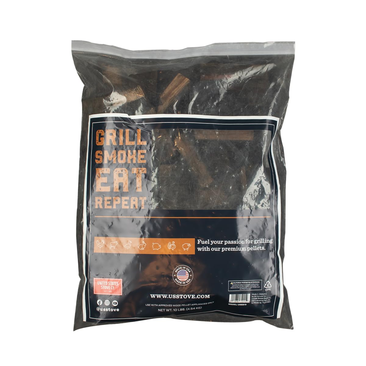 Bourbon Barrel Chunks -10lb Bag