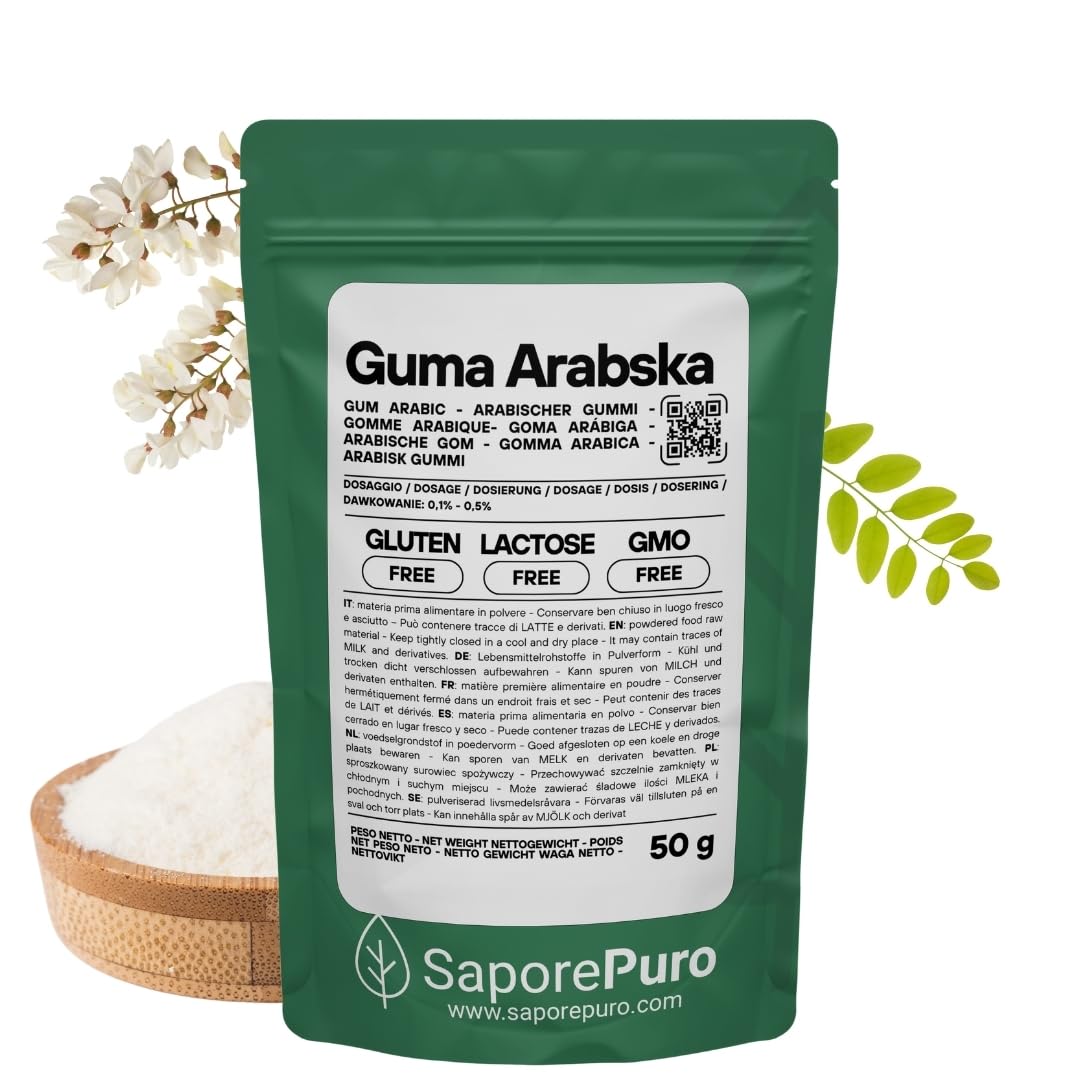 Saporepuro Guma Arabska w proszku 50 gr - Arabic gum powder