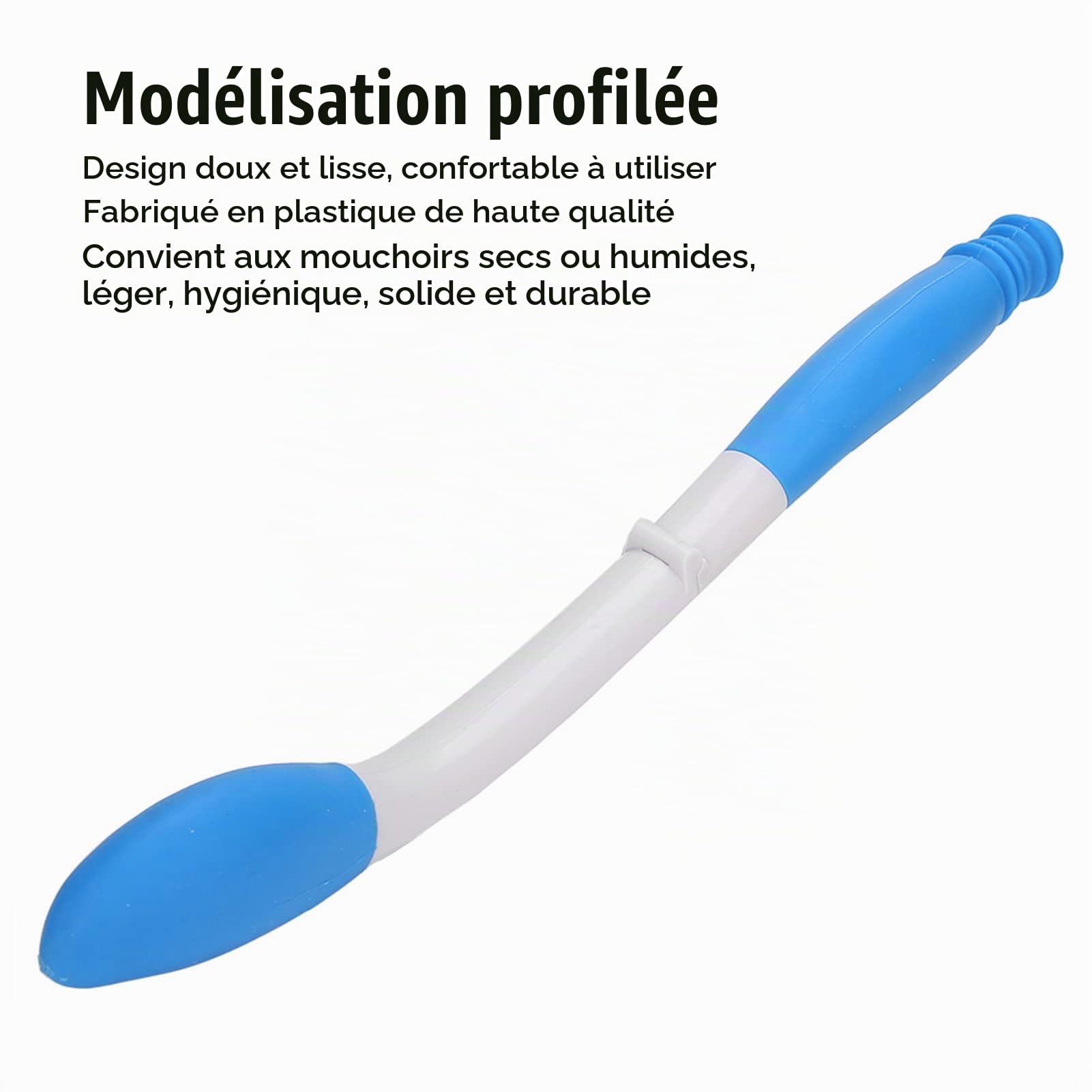 Aide à la Toilette pour Personnes âgées, Essuie Fesse Aide aux Toilettes Pinces pour Papier Toilette 40 cm de Long Toilette Poignée Pliable en Papier Toilette pour Femme Enceinte