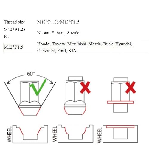 Miniatura 6 de RISON - Tuercas de titanio para llanta de titanio M12 x 0049in tuerca de titanio para llanta de titanio azul quemado accesorios para carreras de