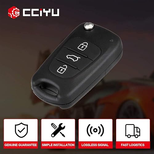 Miniatura 3 de cciyu X 1 llavero con hoja de llave (funda de casa) 3 botones para 07 08 09 10 11 12 13 para Kia para Rio para Sportage para Soul para Rondo Series