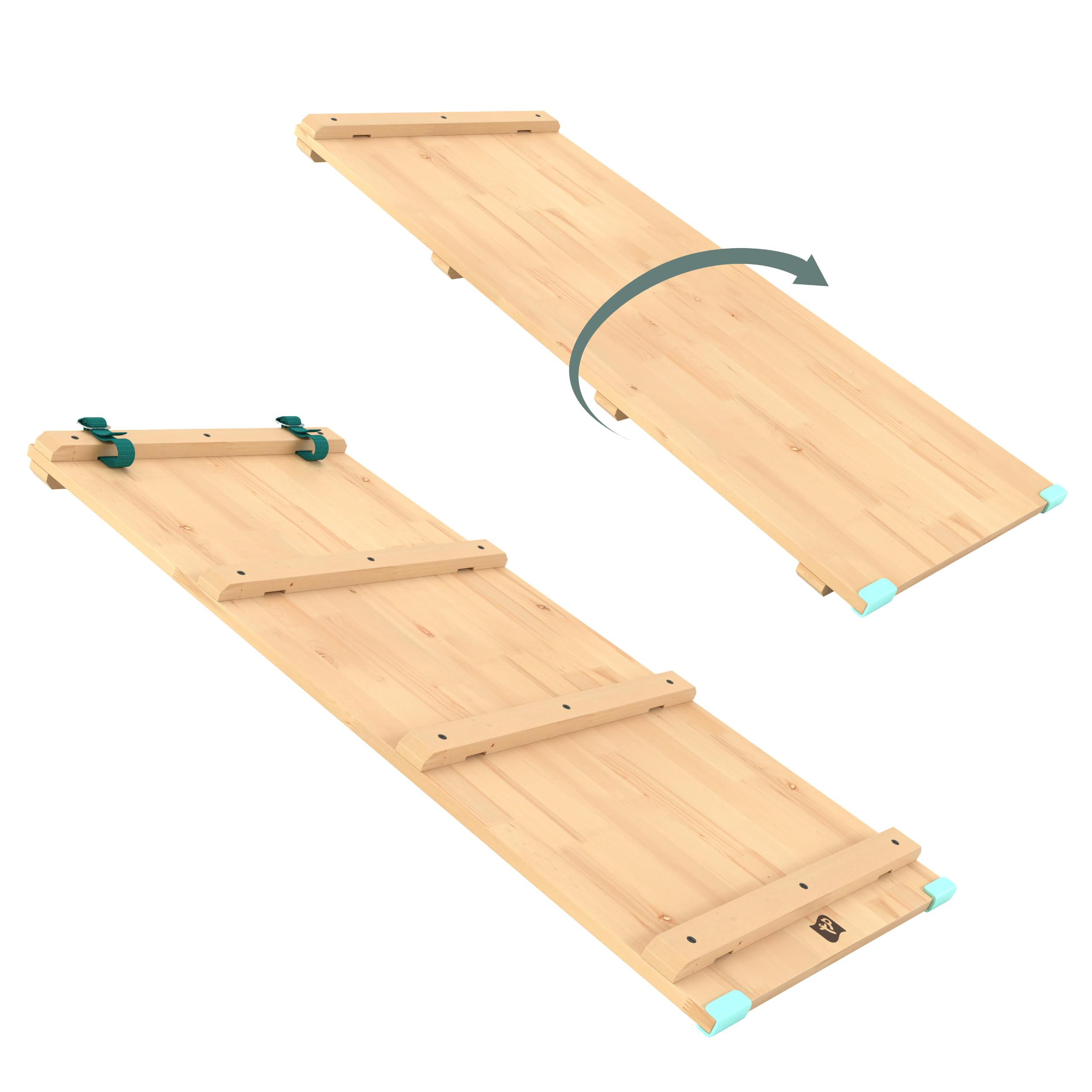 TPToys Active-Tots Pikler-Stil Holzleiter für Babys und Kleinkinder, Rutsche oder Brücke, zur Verwendung mit TP-Dreieck oder Kletterwürfel, interatives Spielen, ab 12 Monaten, Holz