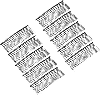 Fio Véu Nupcial Pente de Cabelo: 10 Pcs Dentes Clipe de Cabelo Pentes Minimalista Metal Pente de Cabelo Pente de Véu de Pentes para As Mulheres Pretas