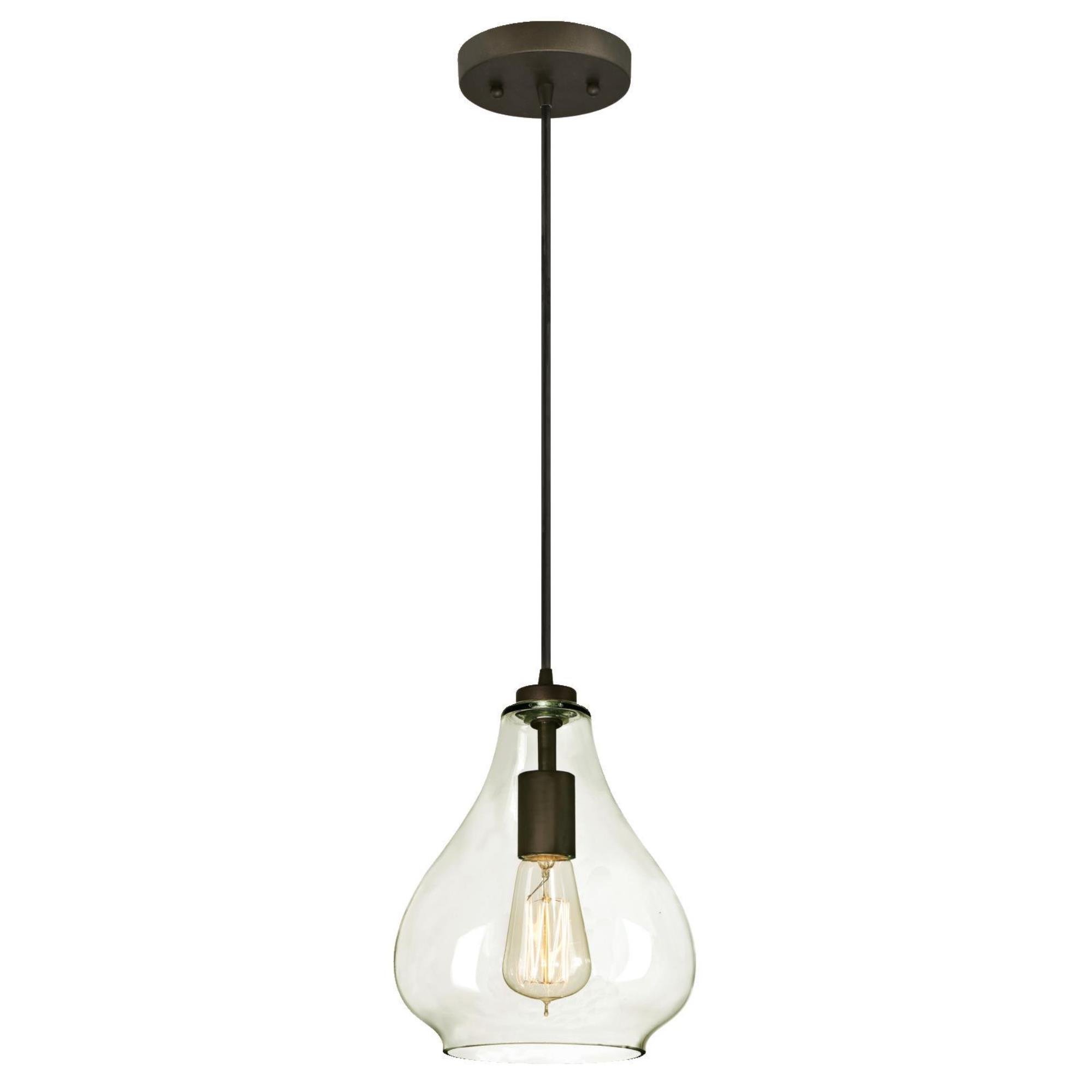 Westinghouse 6102600 Adjustable Mini Pendant, One-Light, Black