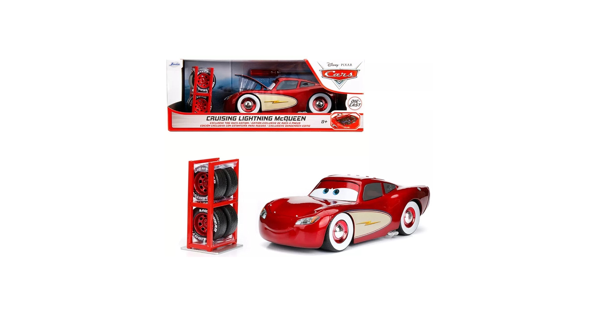 カーズ1/24 jada toys マックィーン クルージング 1:24 DISNEY PIXAR CARS Cruising LIGHTNING McQUE