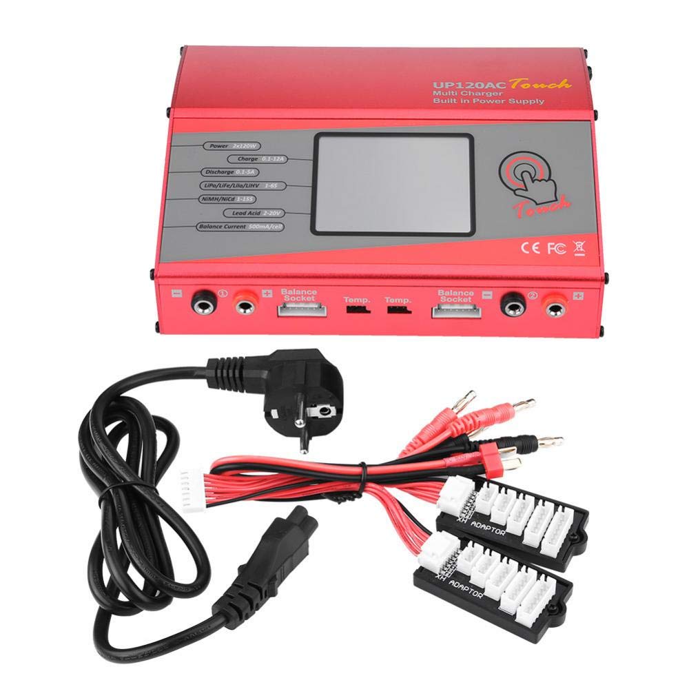 Cargador de batería RC con 2 enchufes Modelo de Control Remoto Accesorio Cargador Inteligente de batería Universal(EU Plug)