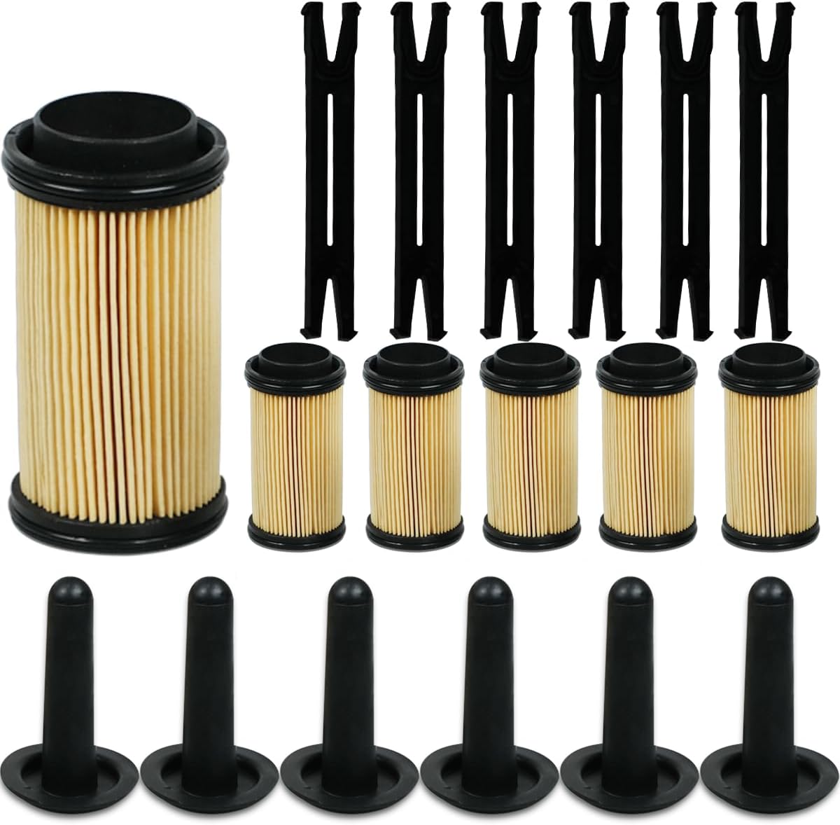 UF101 Urea Filter Kit Fit for Cummins 5303604, Fit for Iveco 47364243, Fit for Volvo Truck 21516229, Urea Filter Truckr Fuel Filter Replace OE# U5001KIT 21376693 21516229 21673812(Set of 6)