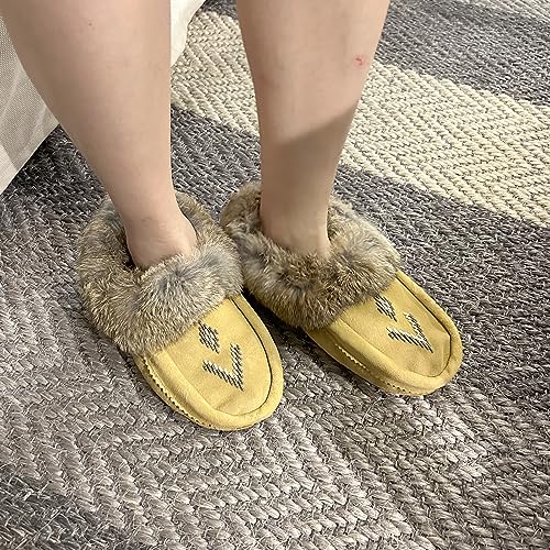 Hohokam Indigenous designed Native Canada Women's Association house shoes slippers3