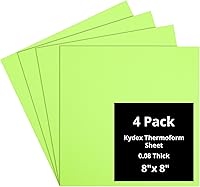Vista 136 de Kydex Sheets - Solid Color DIY Kit for Crafting Holsters, Sheaths, and Mag Pouches - (8x8, 8x12, 12x12), Premium Thermoform Sheets - Thick, Durable