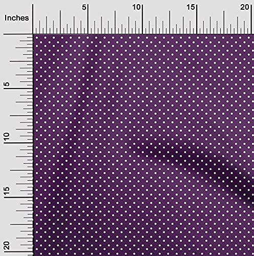 oneOone Cotton Jersey Wine Fabric Dots Fabric for Sewing Printed Craft Fabric By The Yard 58 Inch Wide