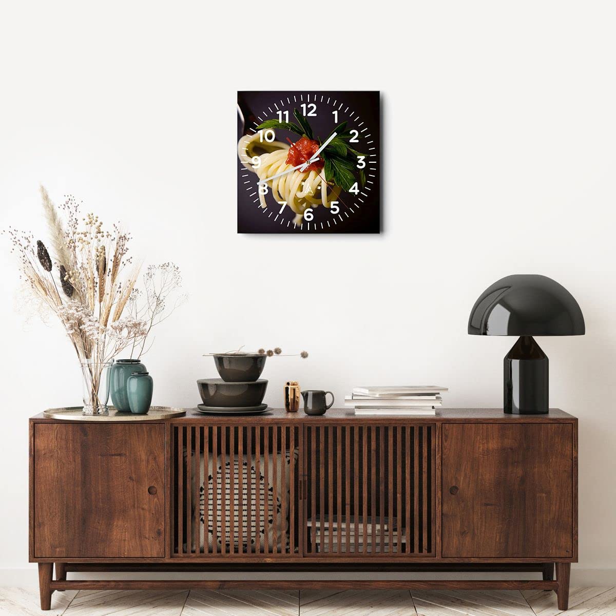 ARTTOR Horloge Murale Design Carrée 40x40 cm Cuisine - 1307