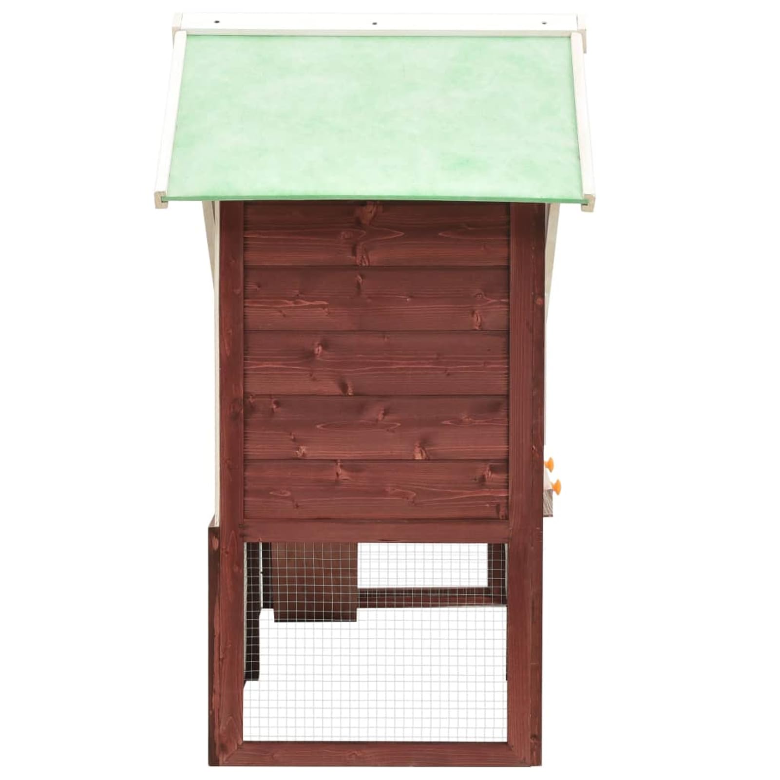 Conejera de Madera Maciza de Abeto Moca y Blanco 140x63x120 cm, JUDYY Jaula Cobaya, Jaulas para Conejos, Jaula Hamster, Casa Conejo, Casita Conejo, Kid Conejo