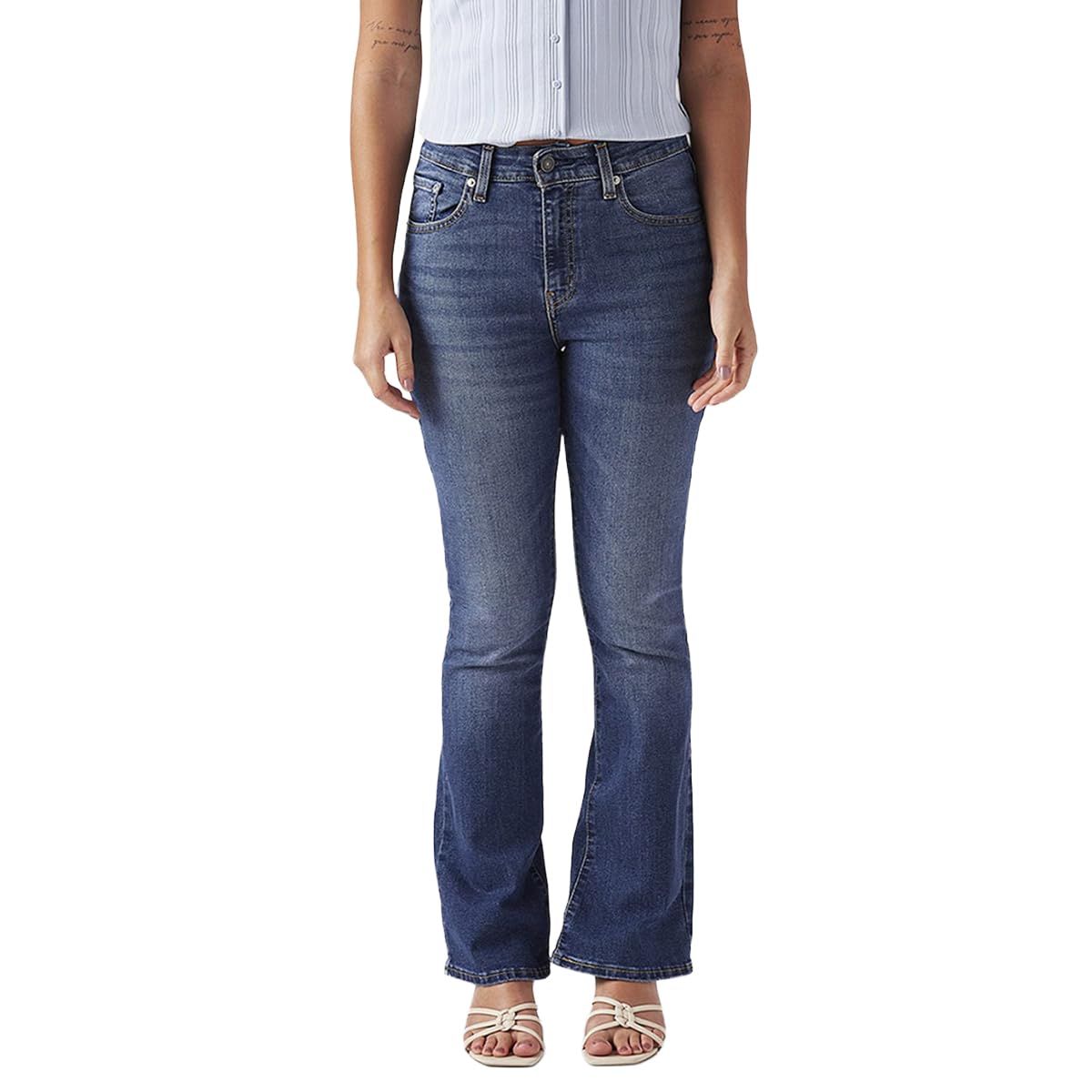 levi's Women's 725 Blue Bootcut fit high Rise Jeans-picture-41