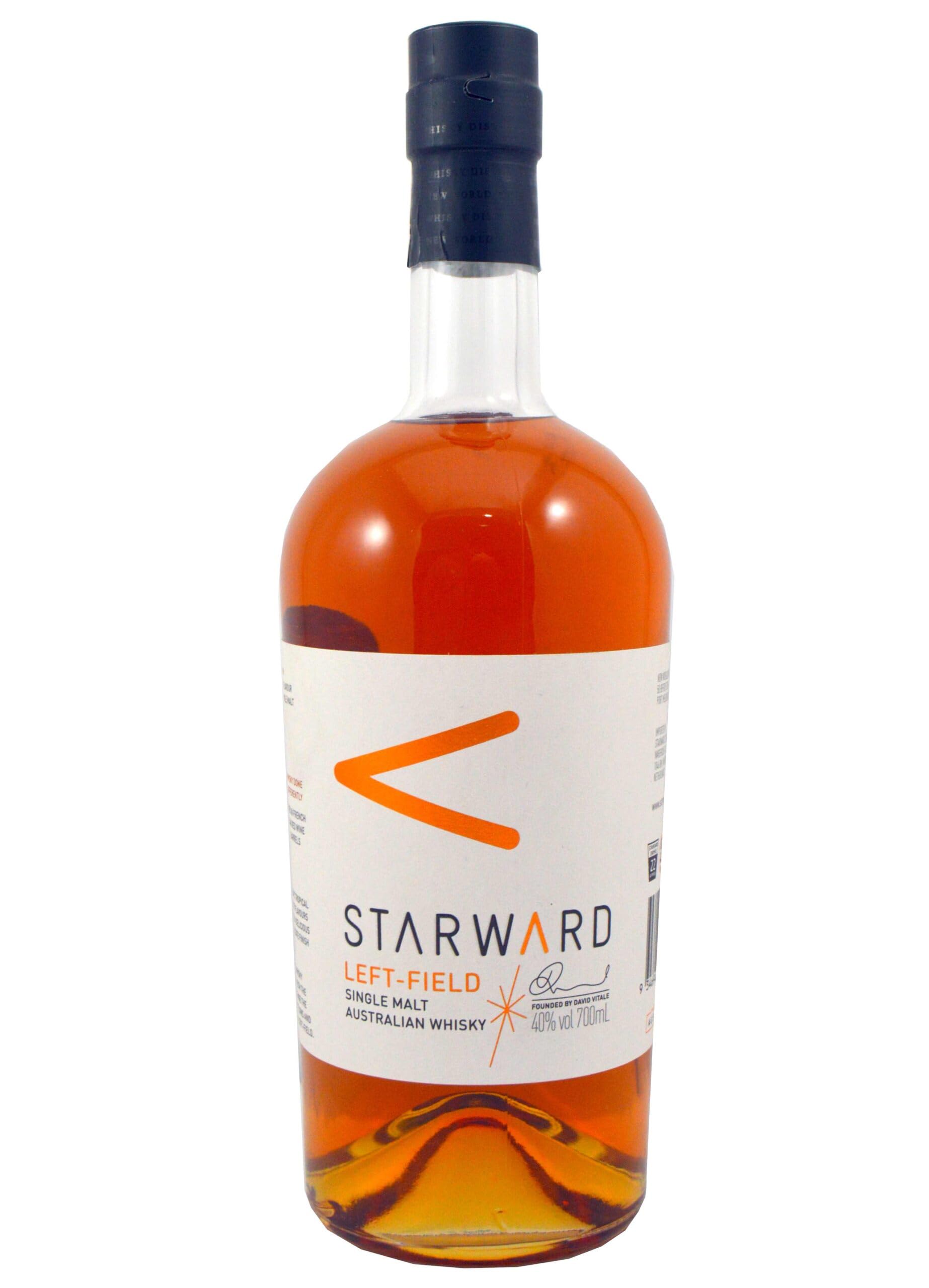 Starward | Left - Field | Single Malt Australian Whisky | 700 ml | 40% Vol. | Vollmundig intensiv | Helle tropische Früchte & geröstete Eiche | Zarter & weicher Abgang