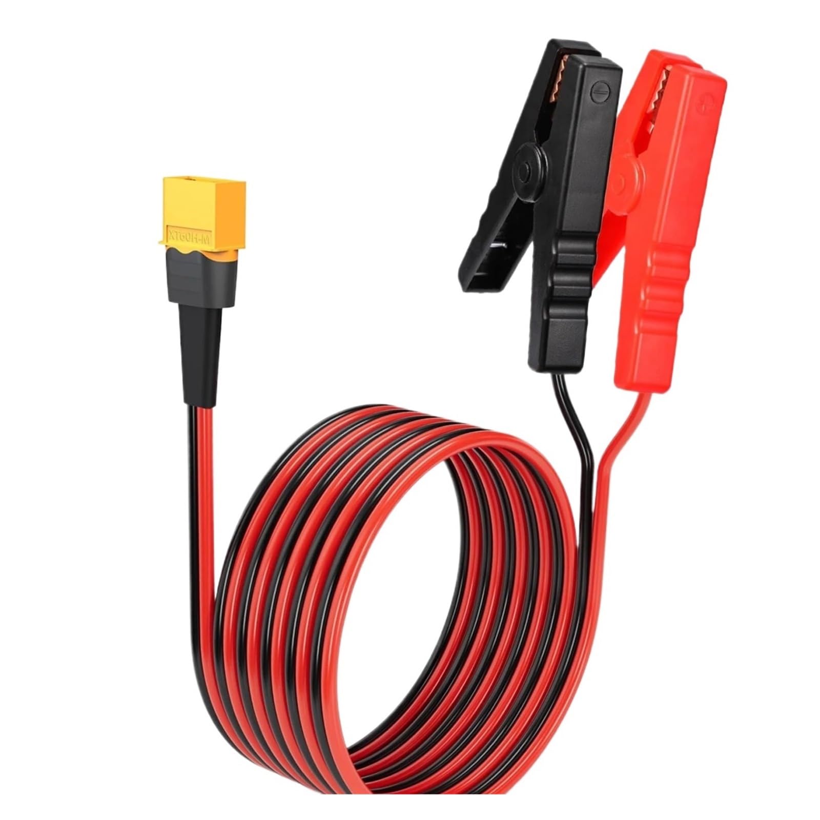 Złącza męskie i żeńskie z kablami XT60 do zacisków krokodylkowych, złącze męskie 12AWG XT60 kabel do szybkiego odłączania, kompatybilny z pilotami, bateria, przenośny panel słoneczny (12AWG 2 m)