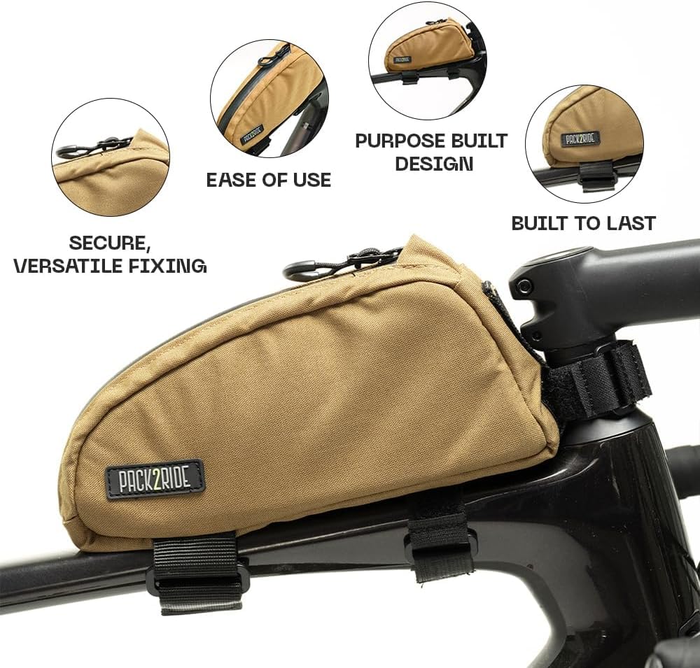 Amazon.co.jp: PACK2RIDE Toprock フレームバッグ - 耐水性、耐久性の