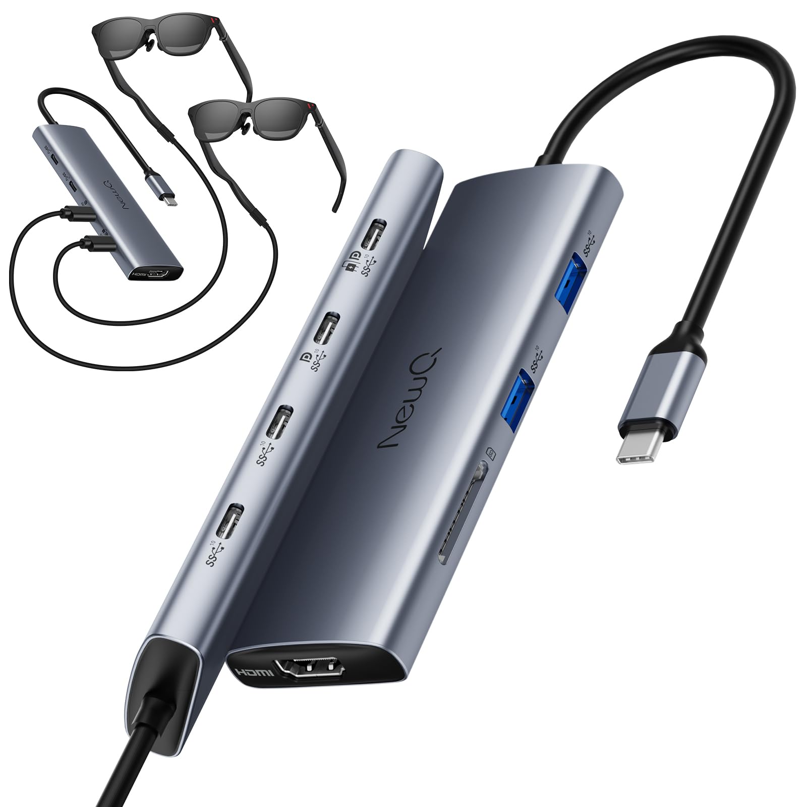 Amazon.com: USB C to USBC Splitter Dual/Triple Monitor, for AR/XR