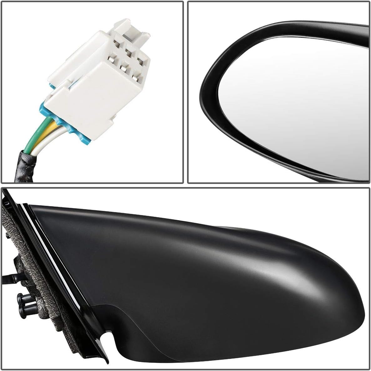 DNA Motoring OEM-MR-GM1321256 Factory Style Powered Right Side View Door Mirror
