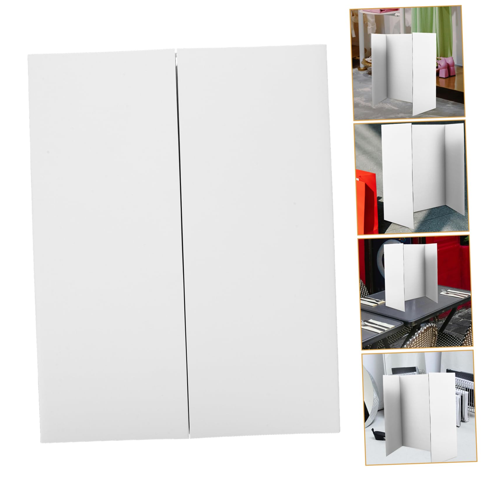 Faltbare Weiße Trifold Poster Board Präsentationstafel mit Doppelseitigem Klebeband Teiliges Vielseitig für Messen Ausstellungen und Professionelle Präsentationen