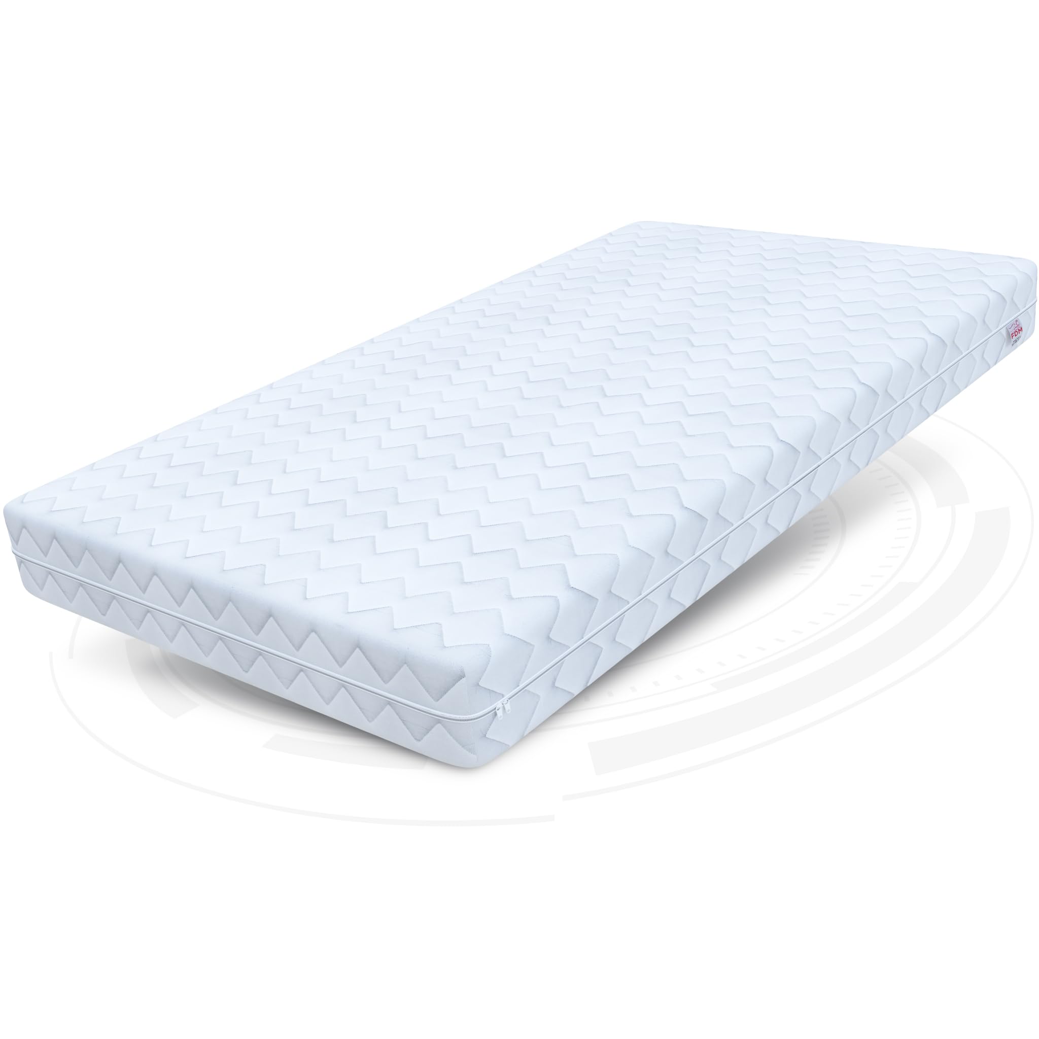 FDM Matratze 200x200 cm Härtegrad H3 H4 Höhe 12 cm Kaltschaummatratze Doppelseitige Rollmatratze HR-Schaum 7 Komfortzonen mit Hypoallergenem Waschbarem Premium-Bezug Oeko-Tex Comfort Duo